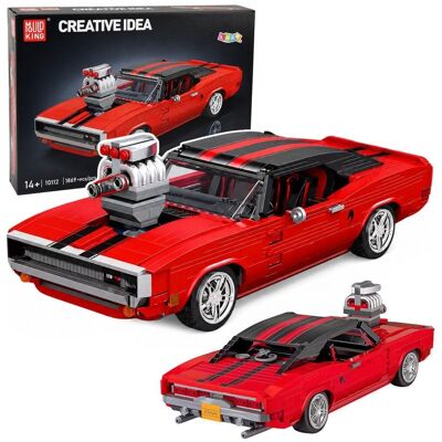 Lean Toys Klocki Konstrukcyjne Samochód Sportowy Charger Czerwony 1869 El. Lean Toys Klocki Konstrukcyjne Samochód Sportowy Charger Czerwony 1869 El.
