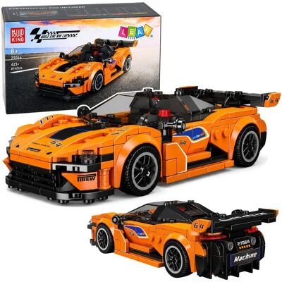 Lean Toys Klocki Konstrukcyjne Samochód Sportowy Pomarańczowy Gablotka 423 El. Lean Toys Klocki Konstrukcyjne Samochód Sportowy Pomarańczowy Gablotka 423 El.