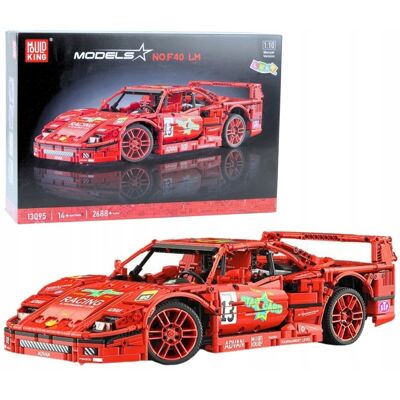 Lean Toys Klocki Konstrukcyjne Samochód Sportowy Wyścigowy Czerwony 1:10 2688 el. Lean Toys Klocki Konstrukcyjne Samochód Sportowy Wyścigowy Czerwony 1:10 2688 el.