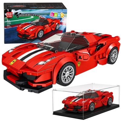 Lean Toys Klocki Konstrukcyjne Samochód Sportowy Wyścigowy Gablotka Czerwony 364 El. Lean Toys Klocki Konstrukcyjne Samochód Sportowy Wyścigowy Gablotka Czerwony 364 El.