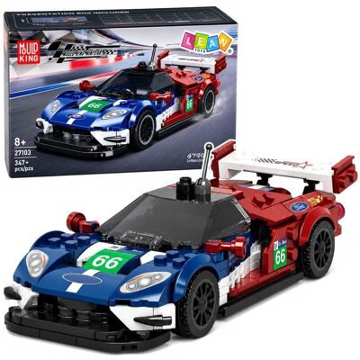 Lean Toys Klocki Konstrukcyjne Samochód Sportowy Wyścigowy Gt2016 Gablotka 347 El. Lean Toys Klocki Konstrukcyjne Samochód Sportowy Wyścigowy Gt2016 Gablotka 347 El.