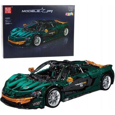 Lean Toys Klocki Konstrukcyjne Samochód Sportowy Zielony 1:8 P1 3268el Lean Toys Klocki Konstrukcyjne Samochód Sportowy Zielony 1:8 P1 3268el