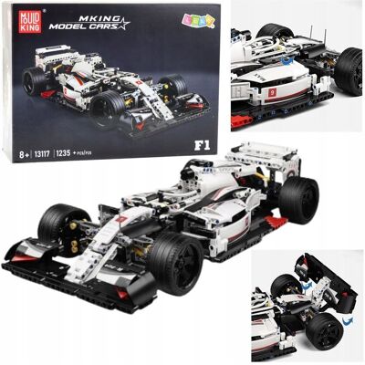Lean Toys Klocki Konstrukcyjne Samochód Wyścigowy F1 Biało-Czerwony 1235 el. Lean Toys Klocki Konstrukcyjne Samochód Wyścigowy F1 Biało-Czerwony 1235 el.