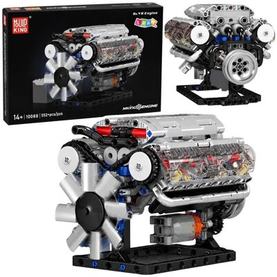 Lean Toys Klocki Konstrukcyjne Silnik V8 Model Mechaniczny Ruchome Tłoki 552 El. Lean Toys Klocki Konstrukcyjne Silnik V8 Model Mechaniczny Ruchome Tłoki 552 El.