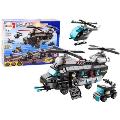 Lean Toys Klocki Konstrukcyjne Służba Specjalna Policja 456 ele. Zestaw Lean Toys Klocki Konstrukcyjne Służba Specjalna Policja 456 ele. Zestaw