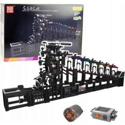 Lean Toys Klocki Konstrukcyjne Tor Na Kulki Z Silnikiem Elektrycznym 2520 el. Lean Toys Klocki Konstrukcyjne Tor Na Kulki Z Silnikiem Elektrycznym 2520 el.