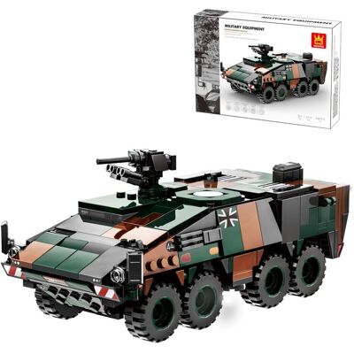 Klocki konstrukcyjne Wange 3512 - Militarny pojazd opancerzony, 438 elementów Klocki konstrukcyjne Wange 3512 - Militarny pojazd opancerzony, 438 elementów