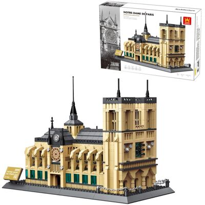 Klocki konstrukcyjne Wange 5210 - Katedra Notre-Dame w Paryżu, 1382 elementów Klocki konstrukcyjne Wange 5210 - Katedra Notre-Dame w Paryżu, 1382 elementów