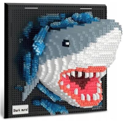 Bezmarkowe KLOCKI KONSTRUKCYJNE ZESTAW 3D REKIN SHARK OBRAZ DEKORACJA 2166 ELEMENTÓW Bezmarkowe KLOCKI KONSTRUKCYJNE ZESTAW 3D REKIN SHARK OBRAZ DEKORACJA 2166 ELEMENTÓW