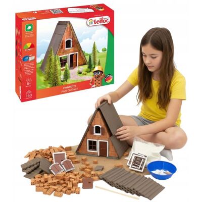 Klocki Konstrukcyjne Zestaw Brick Cegły Teifoc Domek Leśny 160 elementów Klocki Konstrukcyjne Zestaw Brick Cegły Teifoc Domek Leśny 160 elementów