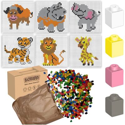 BIOBUDDI Klocki Kreatywne Edukacyjne Zestaw Pikseli Układanka Puzzle Zwierzęta BIOBUDDI Klocki Kreatywne Edukacyjne Zestaw Pikseli Układanka Puzzle Zwierzęta