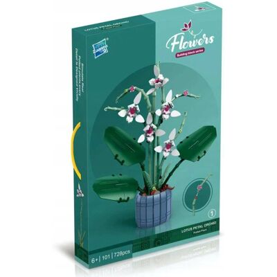 inna (Inny) Klocki Kwiaty Lotus Orchidea 728 ele. Zestaw Bukiet Storczyk w Doniczce inna (Inny) Klocki Kwiaty Lotus Orchidea 728 ele. Zestaw Bukiet Storczyk w Doniczce