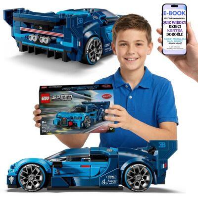KLOCKI LEGO BUGATTI 77253 Gran Turismo Auto Wyścigowe LEGO Speed Champions + E-BOOK-2 KLOCKI LEGO BUGATTI 77253 Gran Turismo Auto Wyścigowe LEGO Speed Champions + E-BOOK-2