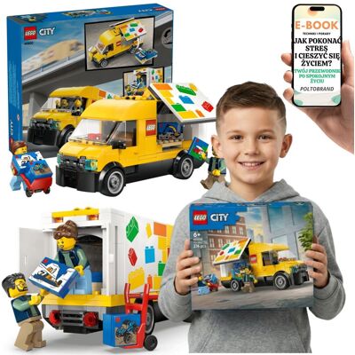 KLOCKI LEGO CITY 60500 Furgonetka LEGO Ciężarówka Dostawcza + E-BOOK-1 KLOCKI LEGO CITY 60500 Furgonetka LEGO Ciężarówka Dostawcza + E-BOOK-1