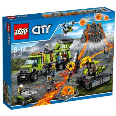 Klocki LEGO City Zestaw Baza badaczy wulkanów 60124 Klocki LEGO City Zestaw Baza badaczy wulkanów 60124