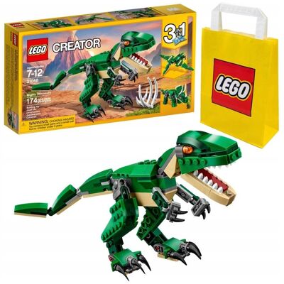 Klocki Lego Creator 31058 Potężne Dinozaury 3W1 Dinozaur Dla Dzieci + Torba Klocki Lego Creator 31058 Potężne Dinozaury 3W1 Dinozaur Dla Dzieci + Torba