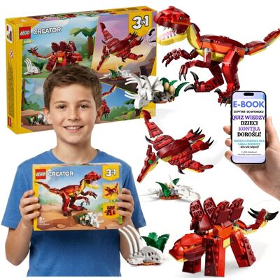 KLOCKI LEGO DINOZAURY 31379 LEGO Creator Dinozaur Prezent Dla Dziecka + E-BOOK-2 KLOCKI LEGO DINOZAURY 31379 LEGO Creator Dinozaur Prezent Dla Dziecka + E-BOOK-2