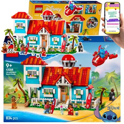 KLOCKI LEGO DISNEY PREZENT - Domek na plaży Lilo i Stitcha 43268- LEGO DLA CÓRKI DZIEWCZYNKI + EBOOK KLOCKI LEGO DISNEY PREZENT - Domek na plaży Lilo i Stitcha 43268- LEGO DLA CÓRKI DZIEWCZYNKI + EBOOK