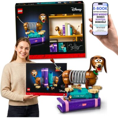 KLOCKI LEGO DISNEY Toy Story Cienki Slinky Dog (43301) Dekoracja Prezent Dla Dorosłych + E-BOOK-2 KLOCKI LEGO DISNEY Toy Story Cienki Slinky Dog (43301) Dekoracja Prezent Dla Dorosłych + E-BOOK-2