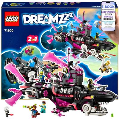 KLOCKI LEGO DREAMZzz Podwodna przygoda z Rekinokrętem • modułowe miotacze • minifigurki i akcesoria Lego Dla Wnuczka Syna Chłopca + EBOOK-2 KLOCKI LEGO DREAMZzz Podwodna przygoda z Rekinokrętem • modułowe miotacze • minifigurki i akcesoria Lego Dla Wnuczka Syna Chłopca + EBOOK-2