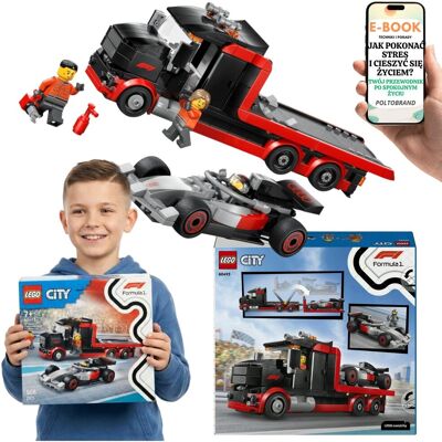 KLOCKI LEGO F1 Audi Formula 1 60493 Ciężarówka + Bolid LEGO Dla Syna Wnuka + E-BOOK-1 KLOCKI LEGO F1 Audi Formula 1 60493 Ciężarówka + Bolid LEGO Dla Syna Wnuka + E-BOOK-1