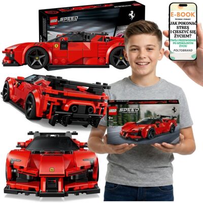 KLOCKI LEGO FERRARI 77254 Speed Champions Samochód Sportowy Ferrari LEGO + E-BOOK-1 KLOCKI LEGO FERRARI 77254 Speed Champions Samochód Sportowy Ferrari LEGO + E-BOOK-1