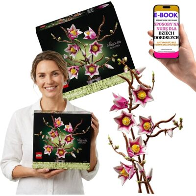 KLOCKI LEGO KWIATY Magnolie 11510 Prezent Dla Żony Dziewczyny Mamy Kobiety + E-BOOK-3 KLOCKI LEGO KWIATY Magnolie 11510 Prezent Dla Żony Dziewczyny Mamy Kobiety + E-BOOK-3