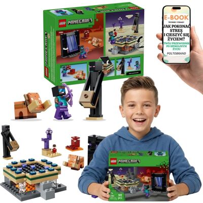 KLOCKI LEGO MINECRAFT 21584 Portal Nether Enderman Gamingowy Zestaw LEGO + E-BOOK-1 KLOCKI LEGO MINECRAFT 21584 Portal Nether Enderman Gamingowy Zestaw LEGO + E-BOOK-1