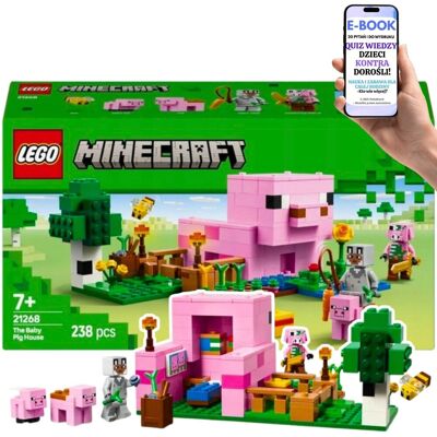 KLOCKI LEGO MINECRAFT DOM PROSIACZKA - (21268 ) Kreatywna Zabawa 7+ Lego Dla Dziecka Chłopca + EBOOK-2 KLOCKI LEGO MINECRAFT DOM PROSIACZKA - (21268 ) Kreatywna Zabawa 7+ Lego Dla Dziecka Chłopca + EBOOK-2