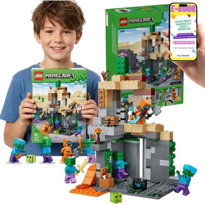 KLOCKI LEGO MINECRAFT Loch Zombie 21587 Zombie Dungeon Prezent Dla Chłopca + E-BOOK KLOCKI LEGO MINECRAFT Loch Zombie 21587 Zombie Dungeon Prezent Dla Chłopca + E-BOOK