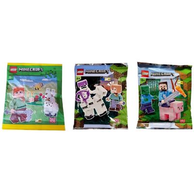 Klocki LEGO Minecraft- Zestaw 3 Polybag - MC30 Klocki LEGO Minecraft- Zestaw 3 Polybag - MC30