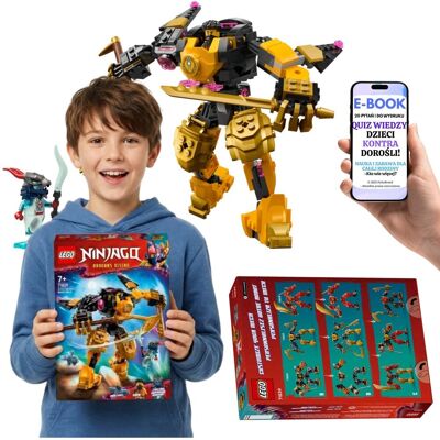 KLOCKI LEGO NINJAGO 71839 Mech Ninja Spinjitzu Prezent Dla Fana Ninjago + E-BOOK-2 KLOCKI LEGO NINJAGO 71839 Mech Ninja Spinjitzu Prezent Dla Fana Ninjago + E-BOOK-2