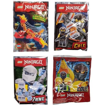 Klocki LEGO Ninjago - Zestaw 4 Polybag - NI01 Klocki LEGO Ninjago - Zestaw 4 Polybag - NI01