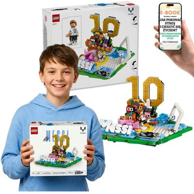 KLOCKI LEGO PIŁKA NOŻNA Lionel Messi (43011) Kolekcjonerski Zestaw Prezent Dla Fana Futbolu + E-BOOK-1 KLOCKI LEGO PIŁKA NOŻNA Lionel Messi (43011) Kolekcjonerski Zestaw Prezent Dla Fana Futbolu + E-BOOK-1