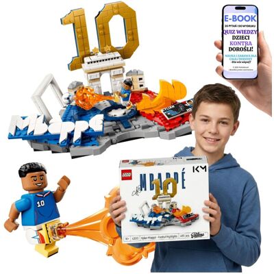 KLOCKI LEGO PIŁKA NOŻNA Mbappe 43013 LEGO Dla Syna Wnuka Kibica Francji + E-BOOK-2 KLOCKI LEGO PIŁKA NOŻNA Mbappe 43013 LEGO Dla Syna Wnuka Kibica Francji + E-BOOK-2
