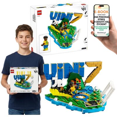 KLOCKI LEGO PIŁKA NOŻNA Vini Jr 43027 Figurka LEGO Prezent Dla Fana Futbolu + E-BOOK-1 KLOCKI LEGO PIŁKA NOŻNA Vini Jr 43027 Figurka LEGO Prezent Dla Fana Futbolu + E-BOOK-1