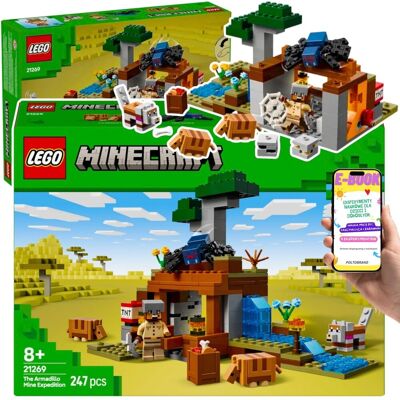 KLOCKI LEGO PREZENT DLA DZIECKA MINECRAFT® 21269- WYPRAWA DO PANCERNIKOWEJ KOPALNI + EBOOK KLOCKI LEGO PREZENT DLA DZIECKA MINECRAFT® 21269- WYPRAWA DO PANCERNIKOWEJ KOPALNI + EBOOK
