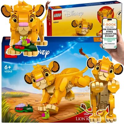 KLOCKI LEGO SIMBA DISNEY PREZENT DLA DZIECKA - Król Lew Lwiątko Ruchoma figurka (43243) + EBOOK-1 KLOCKI LEGO SIMBA DISNEY PREZENT DLA DZIECKA - Król Lew Lwiątko Ruchoma figurka (43243) + EBOOK-1