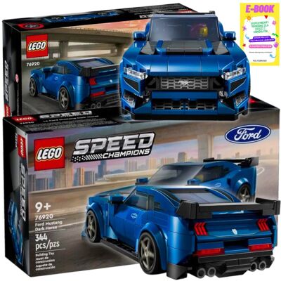 Klocki lego speed champions - sportowy ford mustang dark horse (76920) + ebook Klocki lego speed champions - sportowy ford mustang dark horse (76920) + ebook