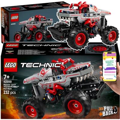 KLOCKI LEGO TECHNIC PREZENT DLA DZIECKA - LEGO ThunderROARus 42200 – BESTIA NA KOŁACH z napędem pull-back - Lego Klocki dla dzieci MONSTER JAM + EBOOK KLOCKI LEGO TECHNIC PREZENT DLA DZIECKA - LEGO ThunderROARus 42200 – BESTIA NA KOŁACH z napędem pull-back - Lego Klocki dla dzieci MONSTER JAM + EBOOK