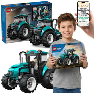 KLOCKI LEGO TRAKTOR 60498 LEGO City Farma Farmer Pojazd Rolniczy + E-BOOK-1 KLOCKI LEGO TRAKTOR 60498 LEGO City Farma Farmer Pojazd Rolniczy + E-BOOK-1