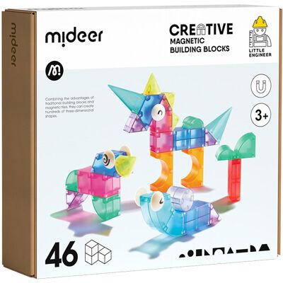 Midder Klocki magnetyczne 3D (46 elementów) Midder Klocki magnetyczne 3D (46 elementów)