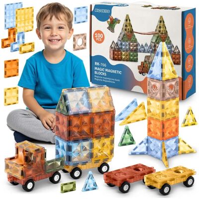 GLOBAL INCOME Klocki Magnetyczne 3D Auto Dla Dzieci Ricokids, Konstrukcyjne, Zestaw Układanka GLOBAL INCOME Klocki Magnetyczne 3D Auto Dla Dzieci Ricokids, Konstrukcyjne, Zestaw Układanka