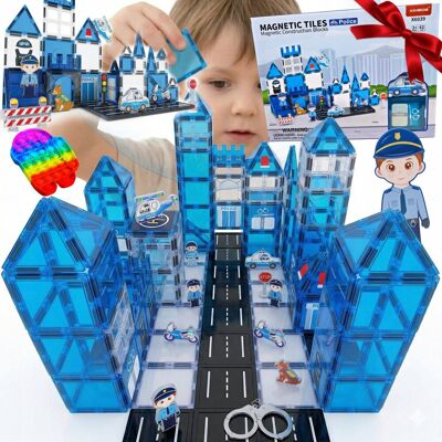 inna (Inny) KLOCKI MAGNETYCZNE 3D DLA DZIECI POLICJA POJAZDY EDUKACYJNE ZESTAW + BONUS inna (Inny) KLOCKI MAGNETYCZNE 3D DLA DZIECI POLICJA POJAZDY EDUKACYJNE ZESTAW + BONUS