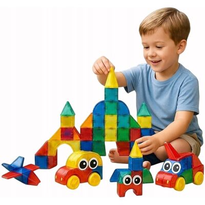 Inny producent Klocki Magnetyczne 3D Duże Edukacyjny Zestaw Konstrukcyjny Dla Dzieci 52el Inny producent Klocki Magnetyczne 3D Duże Edukacyjny Zestaw Konstrukcyjny Dla Dzieci 52el