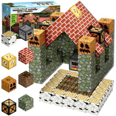 Doris Klocki Magnetyczne 3D Kostki Konstrukcyjne Piksele Bloczki Kosteczki Zestaw Kreatywnych Klocków Budowlanych 84 el. XXL ŚWIAT Magnetic Blocks Doris Klocki Magnetyczne 3D Kostki Konstrukcyjne Piksele Bloczki Kosteczki Zestaw Kreatywnych Klocków Budowlanych 84 el. XXL ŚWIAT Magnetic Blocks