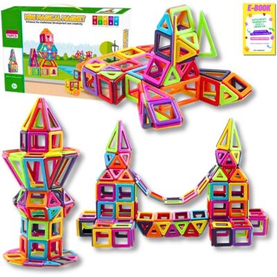 Pltb Klocki Magnetyczne 3D Magnetic Dla Dzieci 76El Panele Konstrukcyjne Prezent Dla Dziecka + Ebook Pltb Klocki Magnetyczne 3D Magnetic Dla Dzieci 76El Panele Konstrukcyjne Prezent Dla Dziecka + Ebook