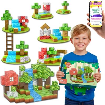 Pltb KLOCKI MAGNETYCZNE 3D XXL 154 ELEMENTY KONSTRUKCYJNE SZEŚCIANY PREZENT DLA DZIECKA + EBOOK Pltb KLOCKI MAGNETYCZNE 3D XXL 154 ELEMENTY KONSTRUKCYJNE SZEŚCIANY PREZENT DLA DZIECKA + EBOOK