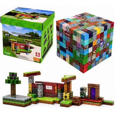 Inny producent Klocki Magnetyczne 515 elementów + pudełko + 5 figurek Inny producent Klocki Magnetyczne 515 elementów + pudełko + 5 figurek