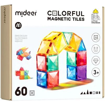 Mideer - MD1142 - 60 sztuk - Magnetyczne - Magnetyczne klocki do budowy Mideer - MD1142 - 60 sztuk - Magnetyczne - Magnetyczne klocki do budowy